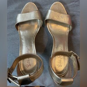 Lilly Pulitzer Gold Women's Wedge Sandals